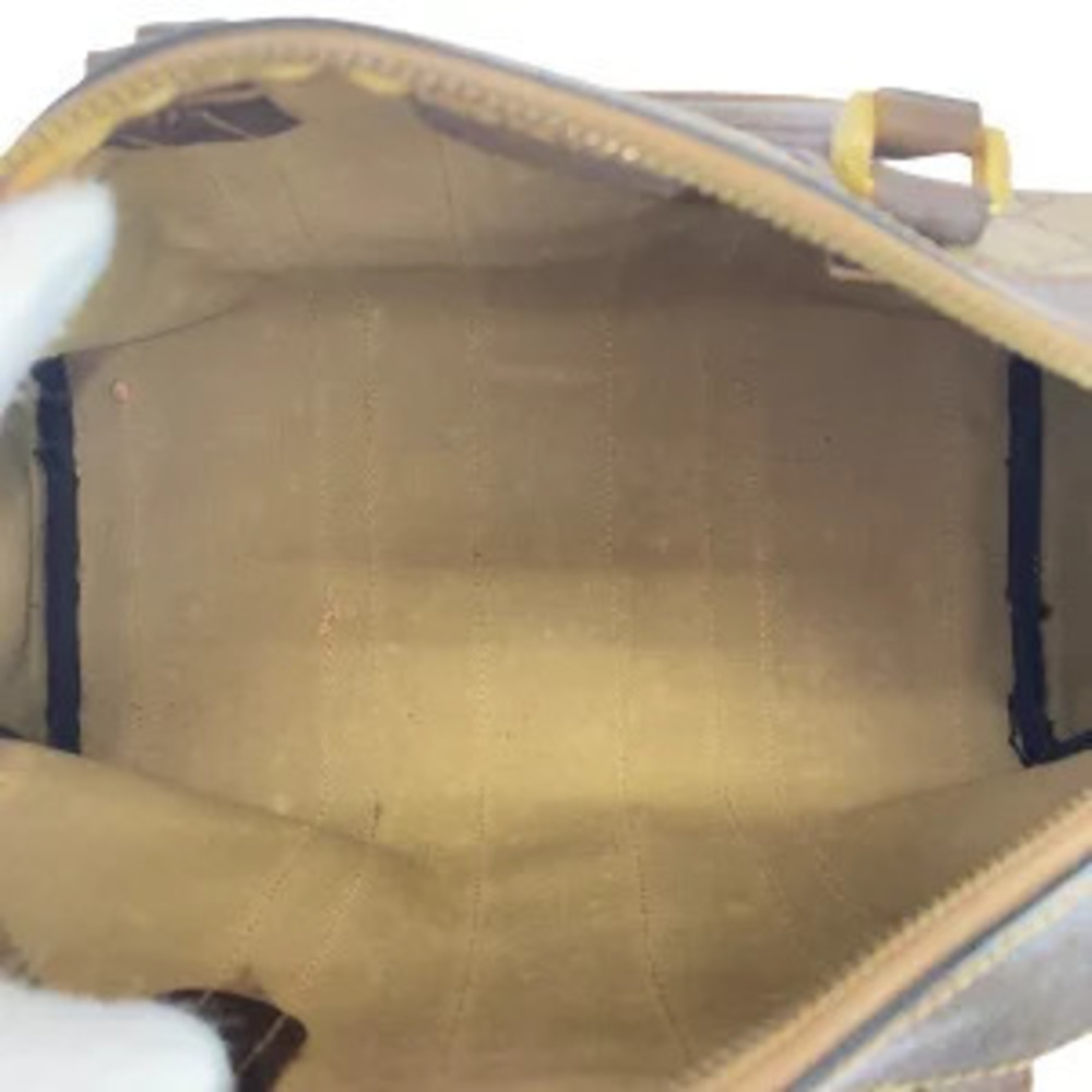 Gucci Sherry Beige Brown GG Supreme Canvas Leather Handbag - Picture 8 of 9
